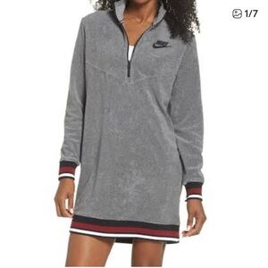 Nike French Terry quarterzip mini dress